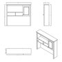 Hanah Home Sento - Mm1.43.21.U1 Unidad de Estudio Gris y Roble